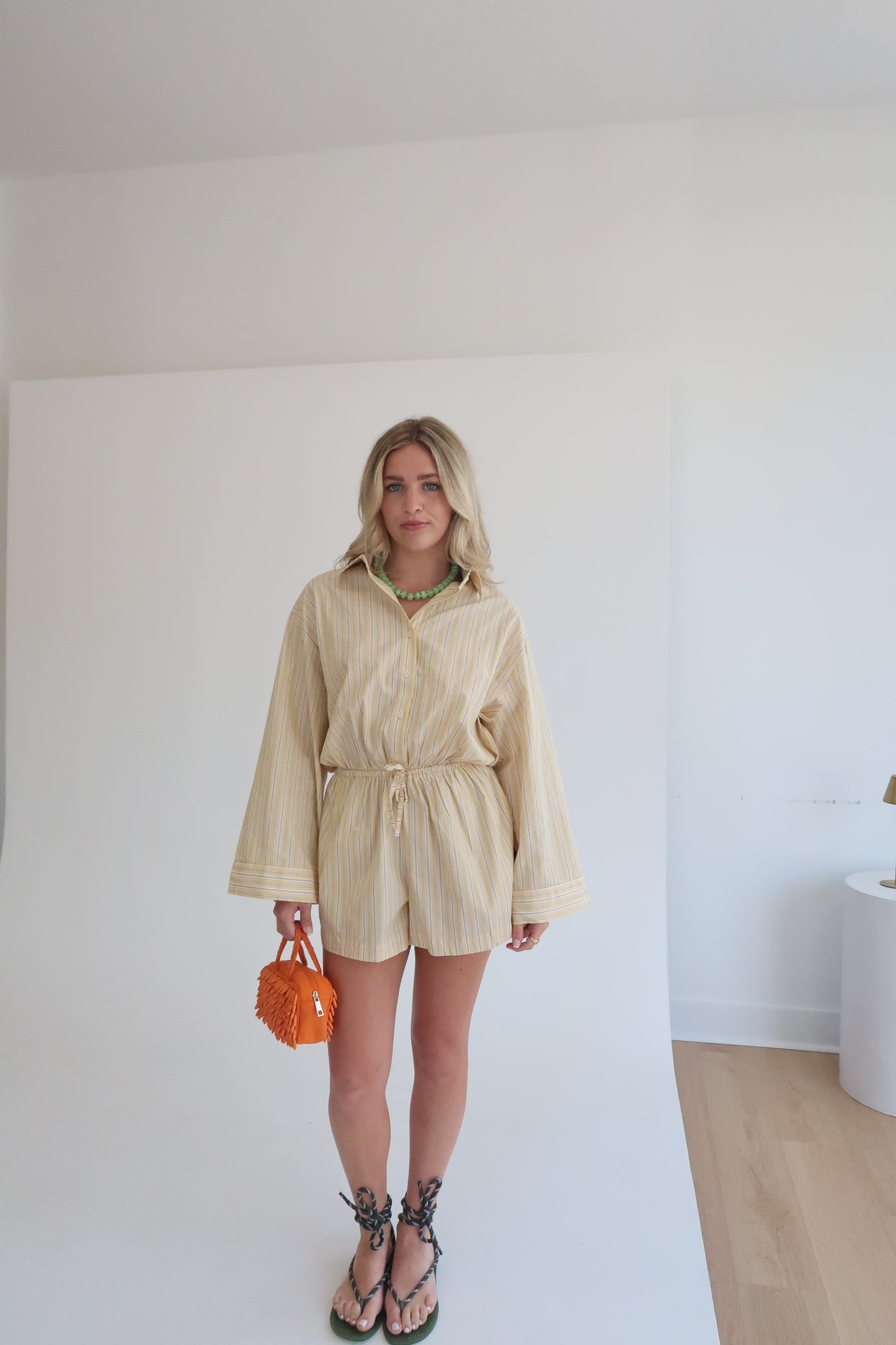 The Solana Romper - Yellow