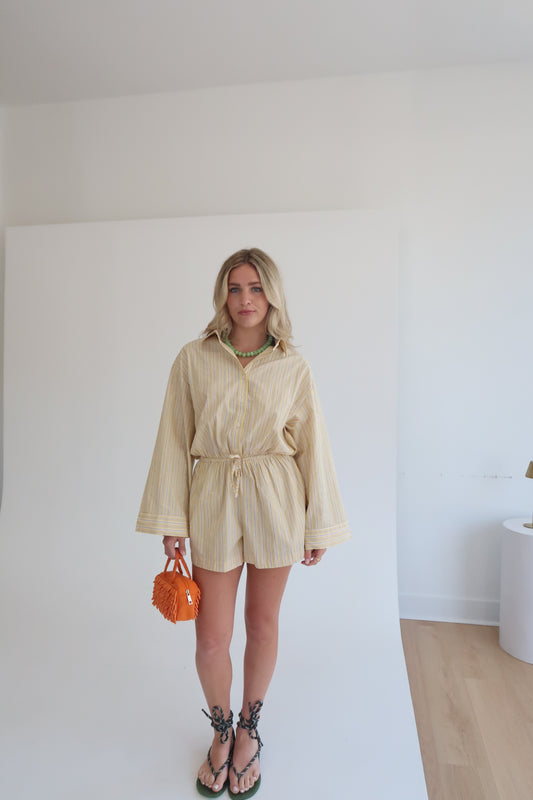 The Solana Romper - Yellow