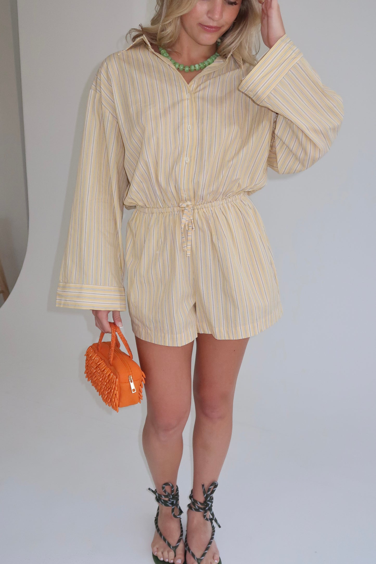 The Solana Romper - Yellow