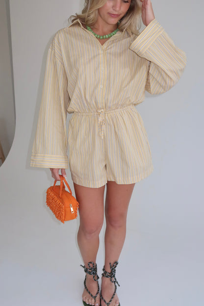 The Solana Romper - Yellow