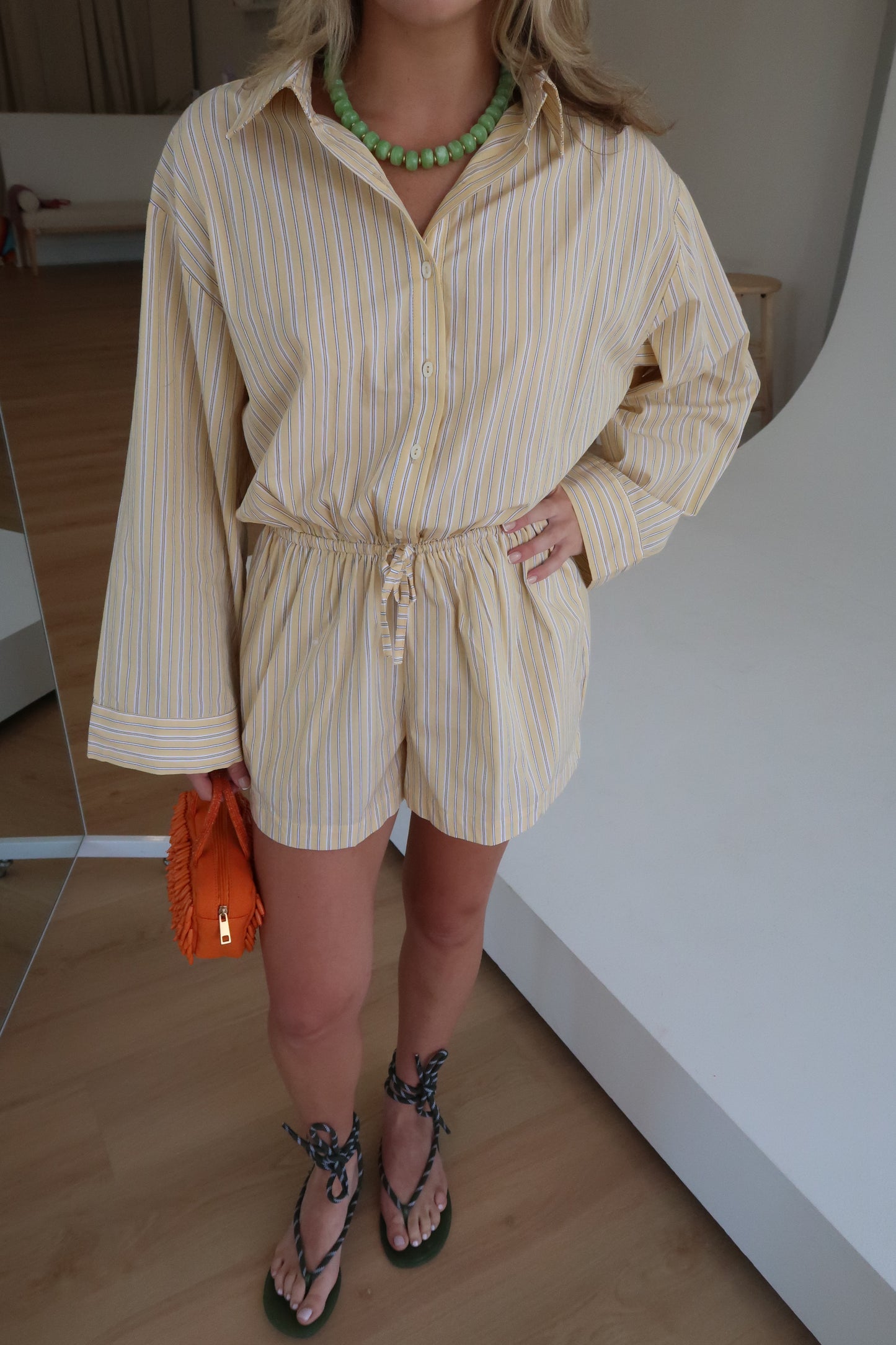 The Solana Romper - Yellow