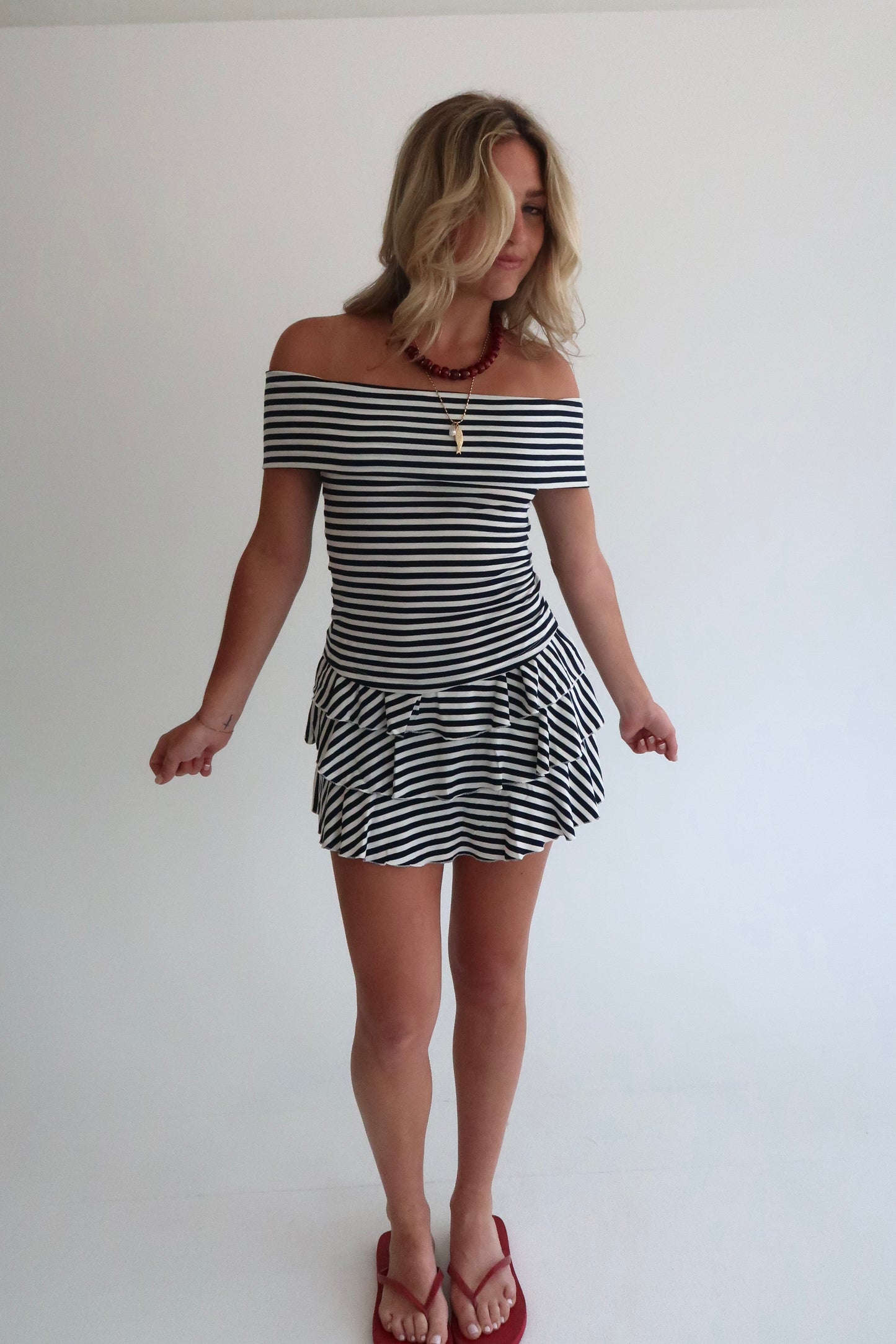 Newport Stripe Set - Navy/White