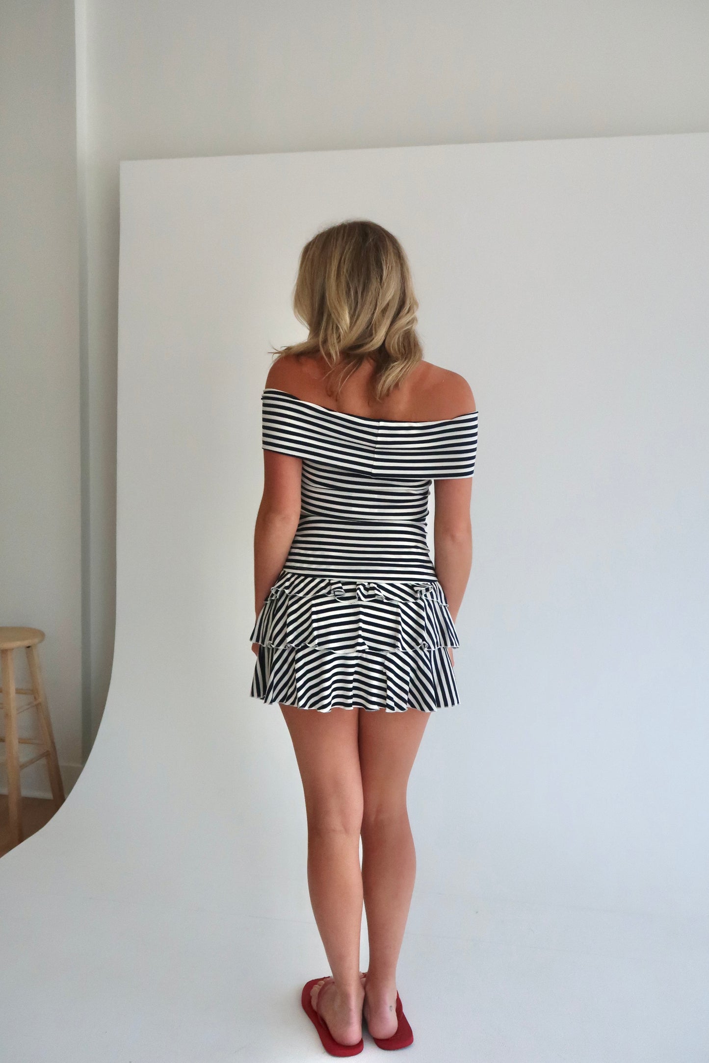 Newport Stripe Set - Navy/White