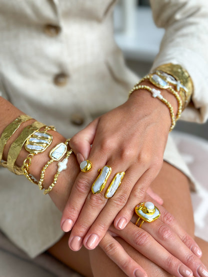 In Faith Cross Bracelet - Gold