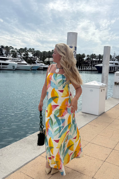 Island Palette Maxi Dress - Multi