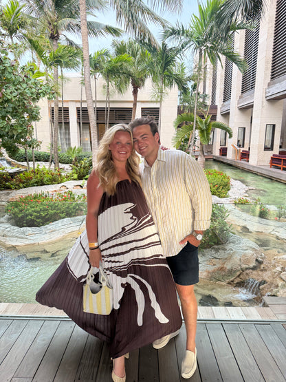 Island Muse Maxi Dress - Brown