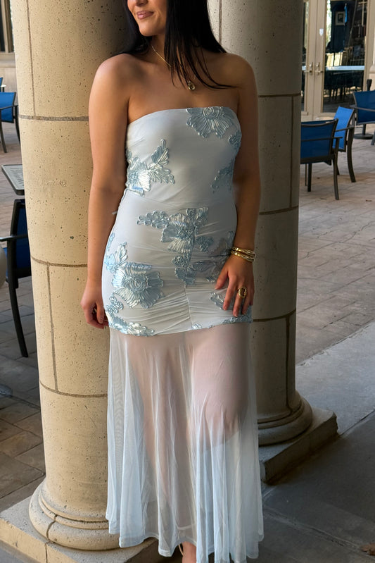 Something Blue Maxi Dress