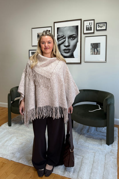 Haven Fringe Knit Poncho