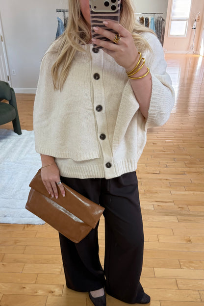 The Cape Cardigan in Cream