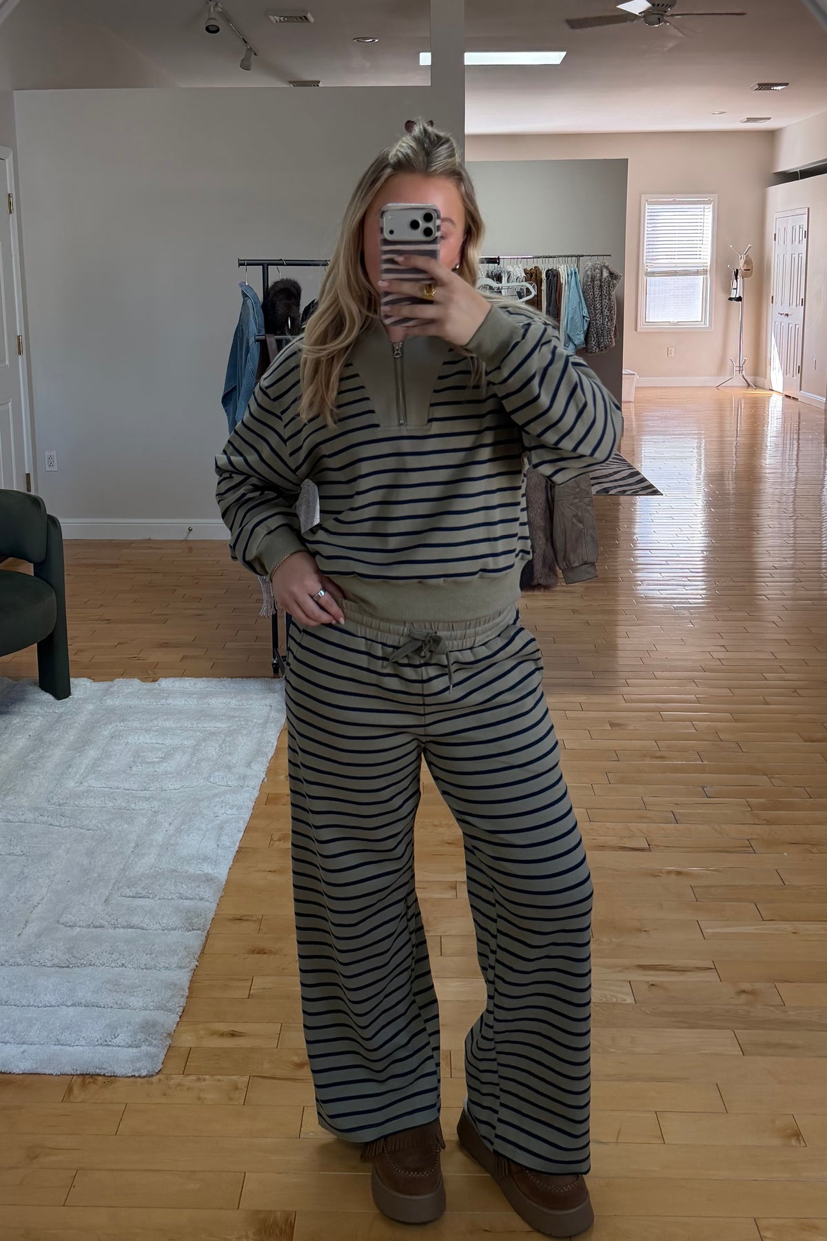 The Off-Duty Stripe Half-Zip