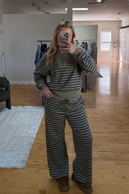 The Off-Duty Stripe Half-Zip