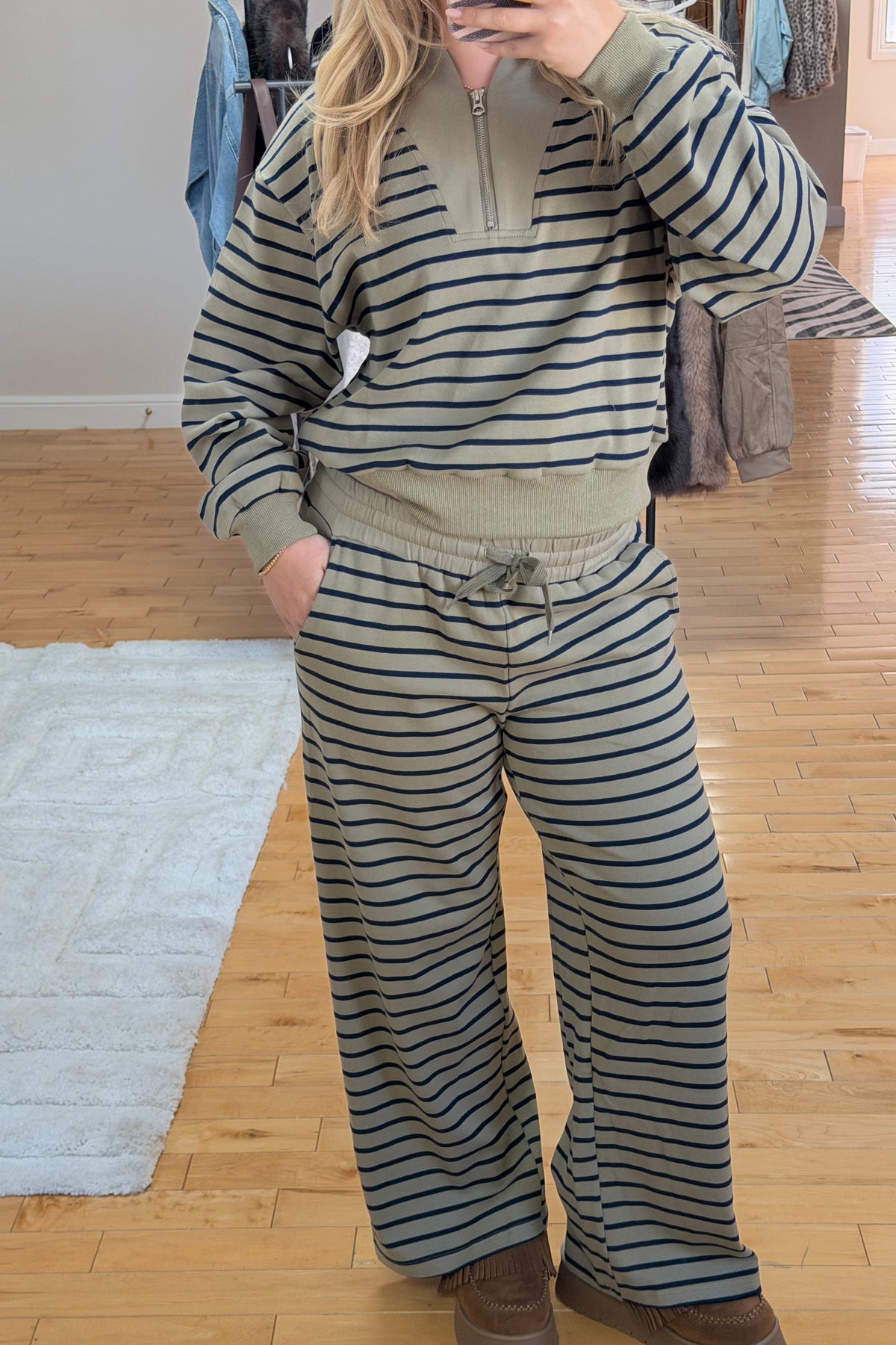 The Off-Duty Stripe Half-Zip