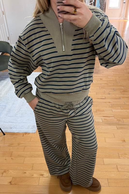 The Off-Duty Stripe Half-Zip