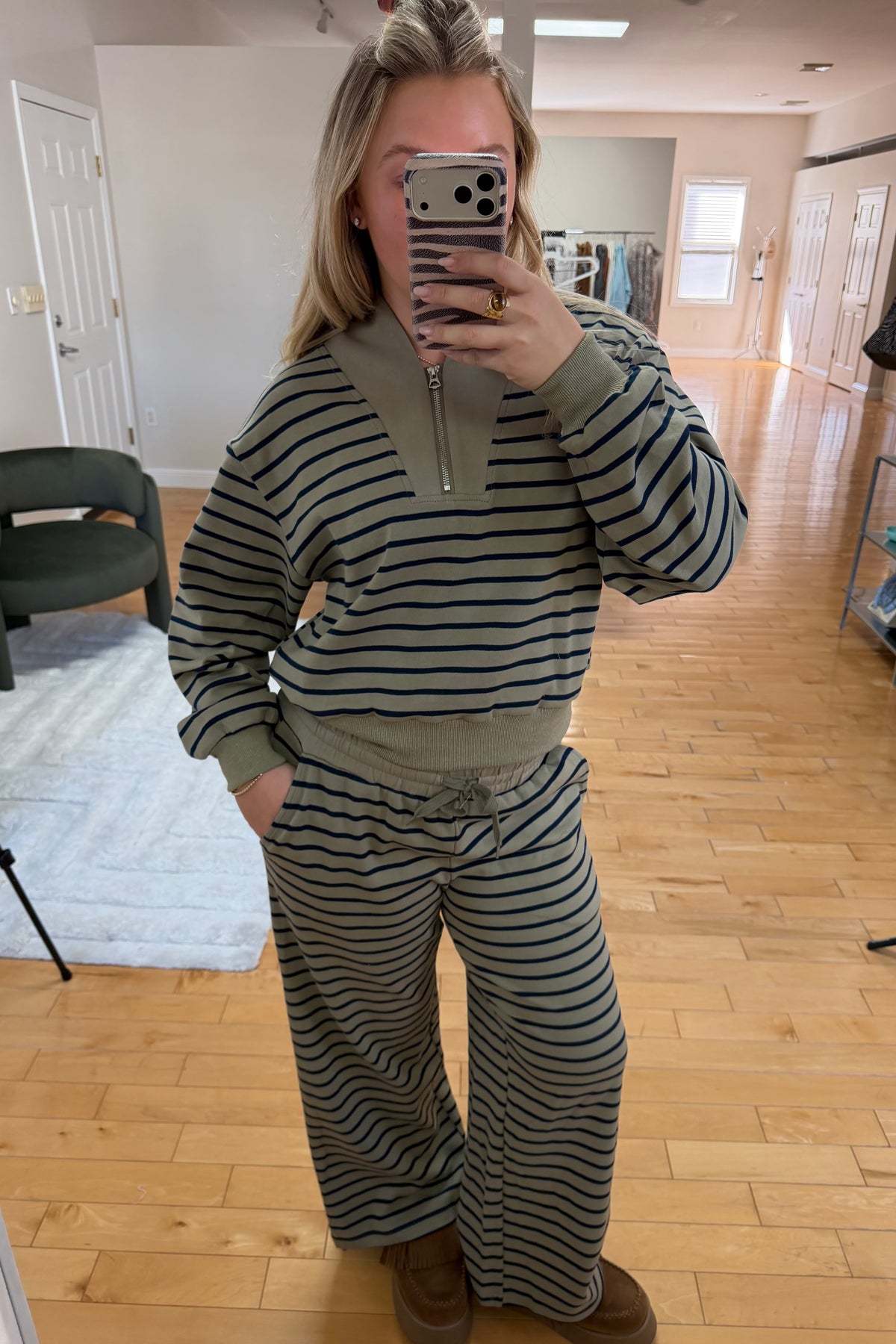 The Off-Duty Stripe Half-Zip