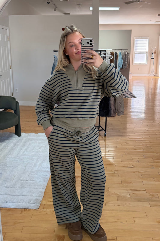 The Off-Duty Stripe Half-Zip