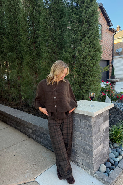 The Cape Cardigan in Espresso