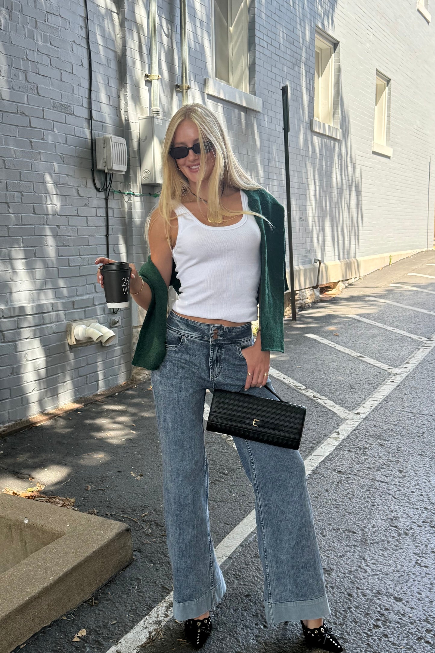 Woven Clutch in Black