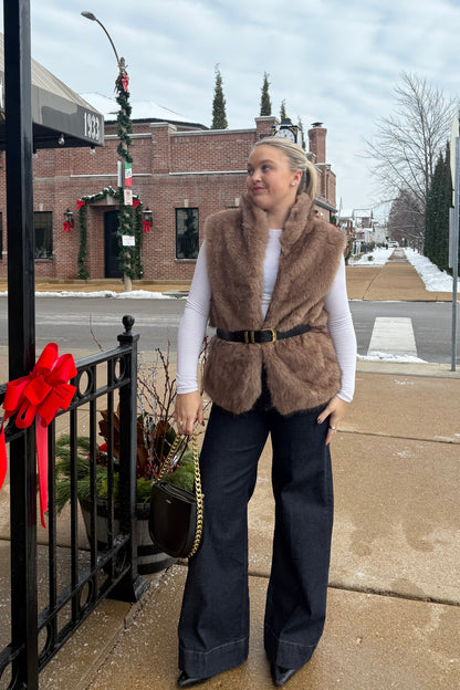 The Chestnut Fur Vest