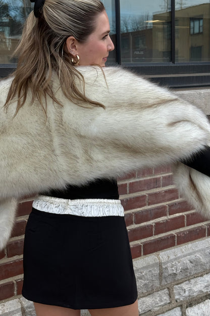 Downtown Satin Mini Skirt