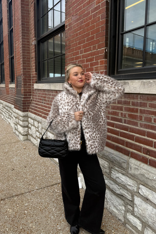 Snow Leopard Fur Coat