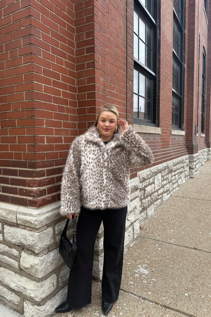 Snow Leopard Fur Coat