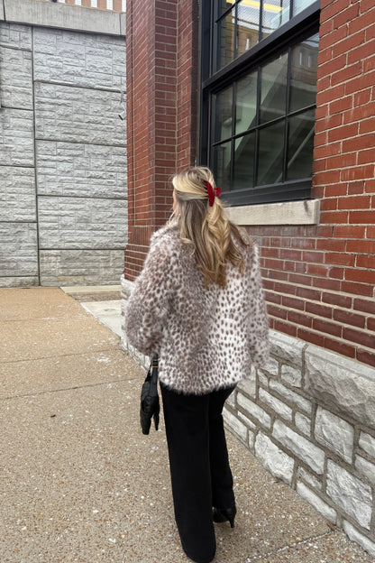 Snow Leopard Fur Coat