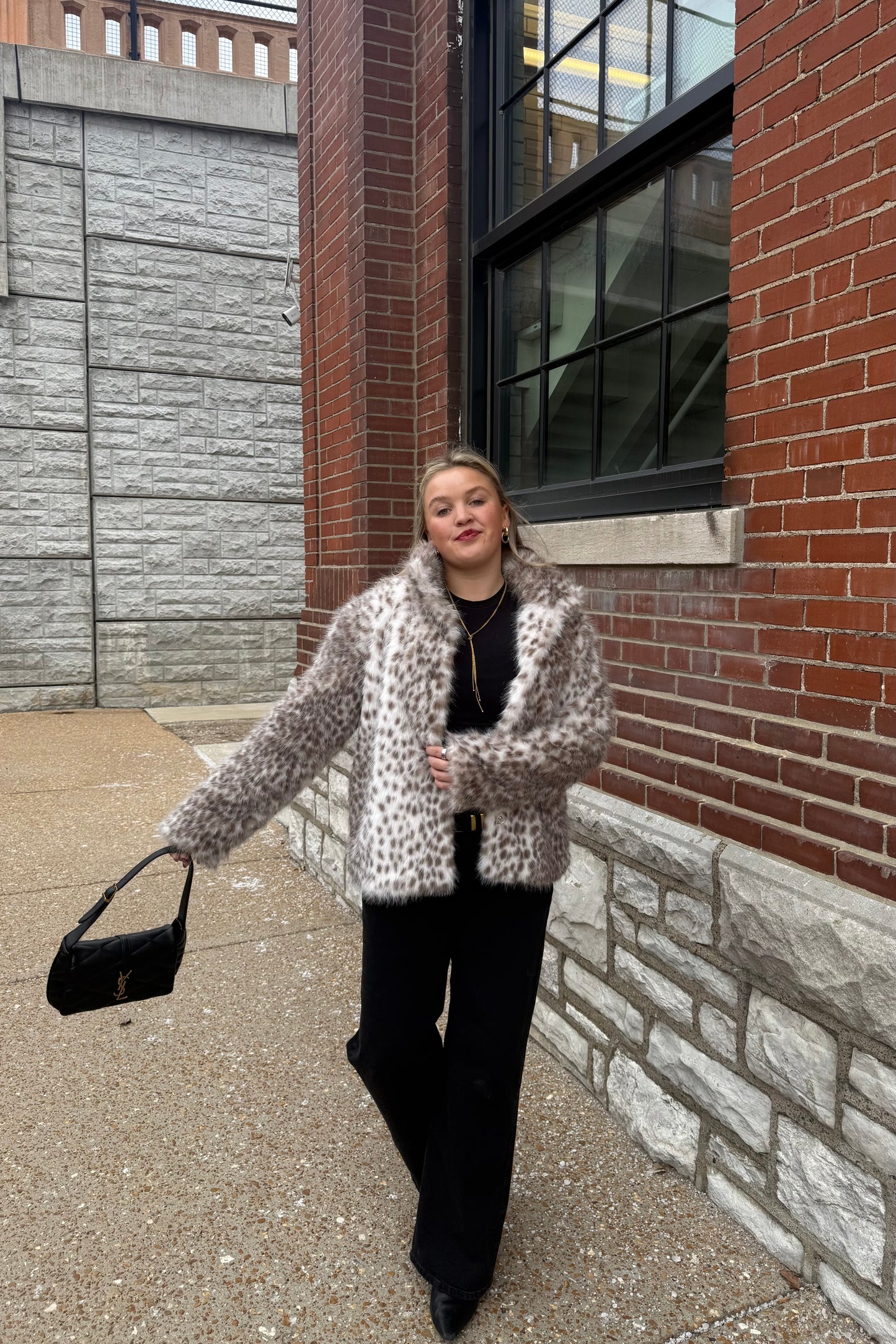 Snow Leopard Fur Coat