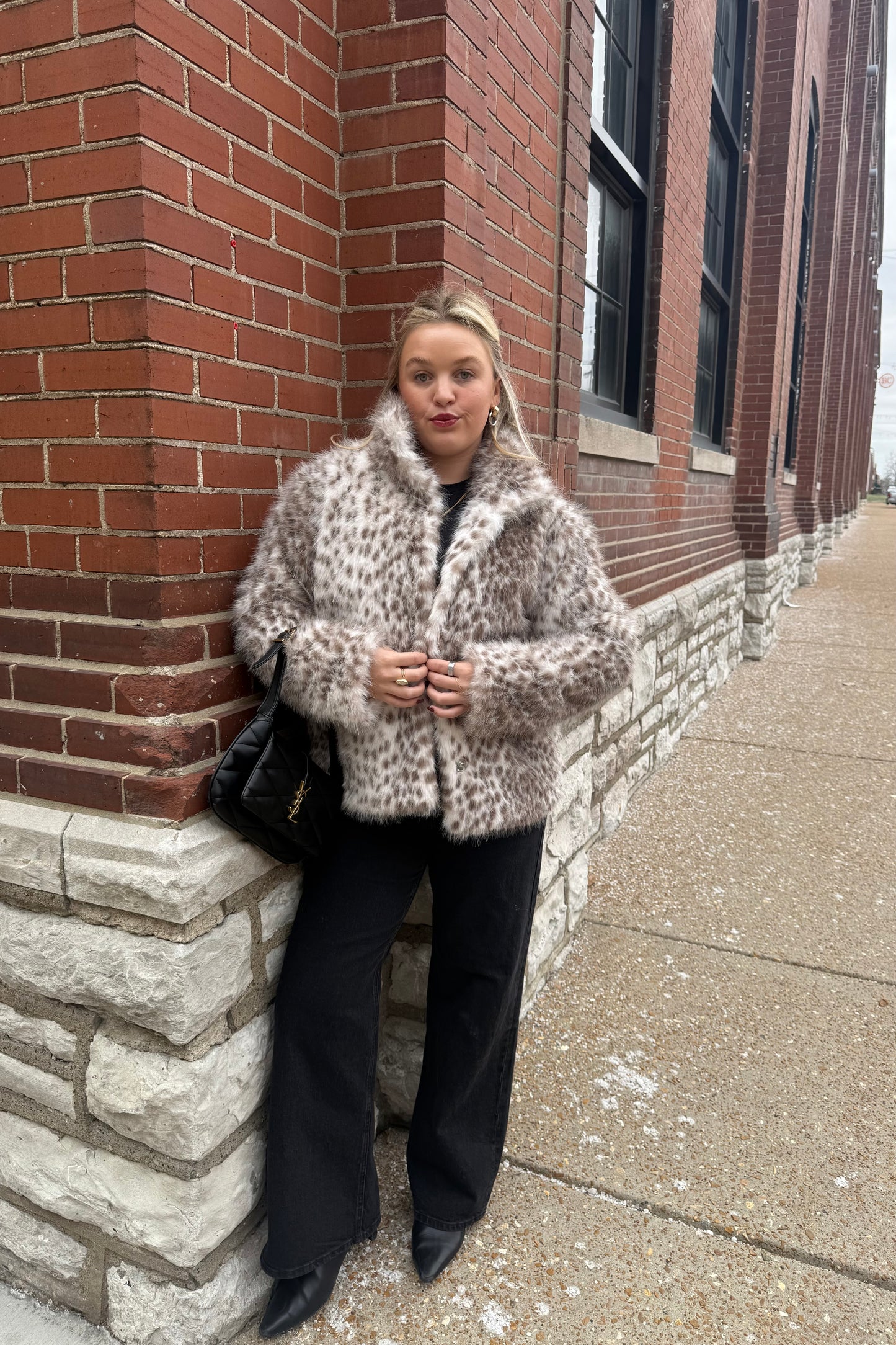 Snow Leopard Fur Coat