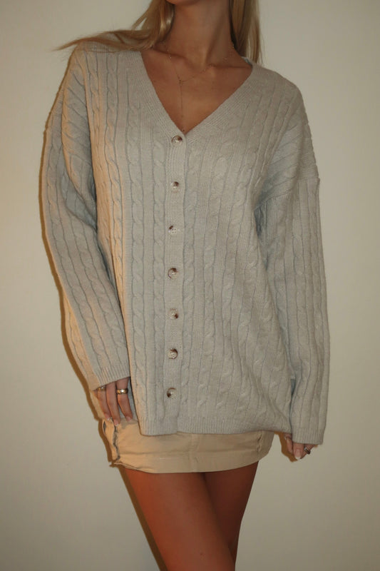 Braided Cable Knit Sweater