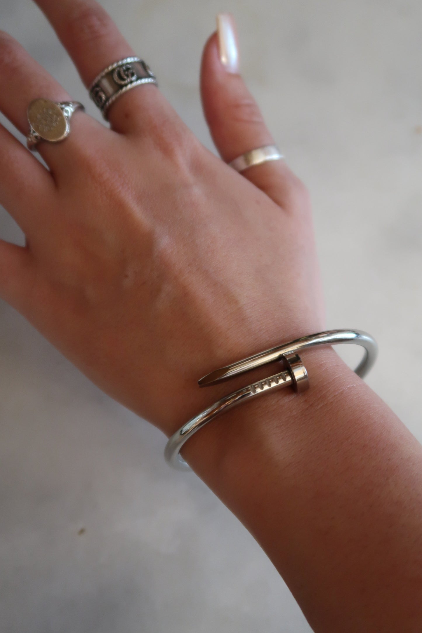 Bangle Bracelet in Silver