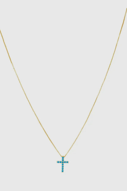 Turquoise Cross Necklace