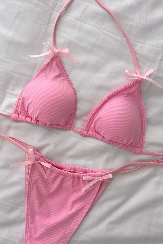 Sadie Bow Bikini- Pink