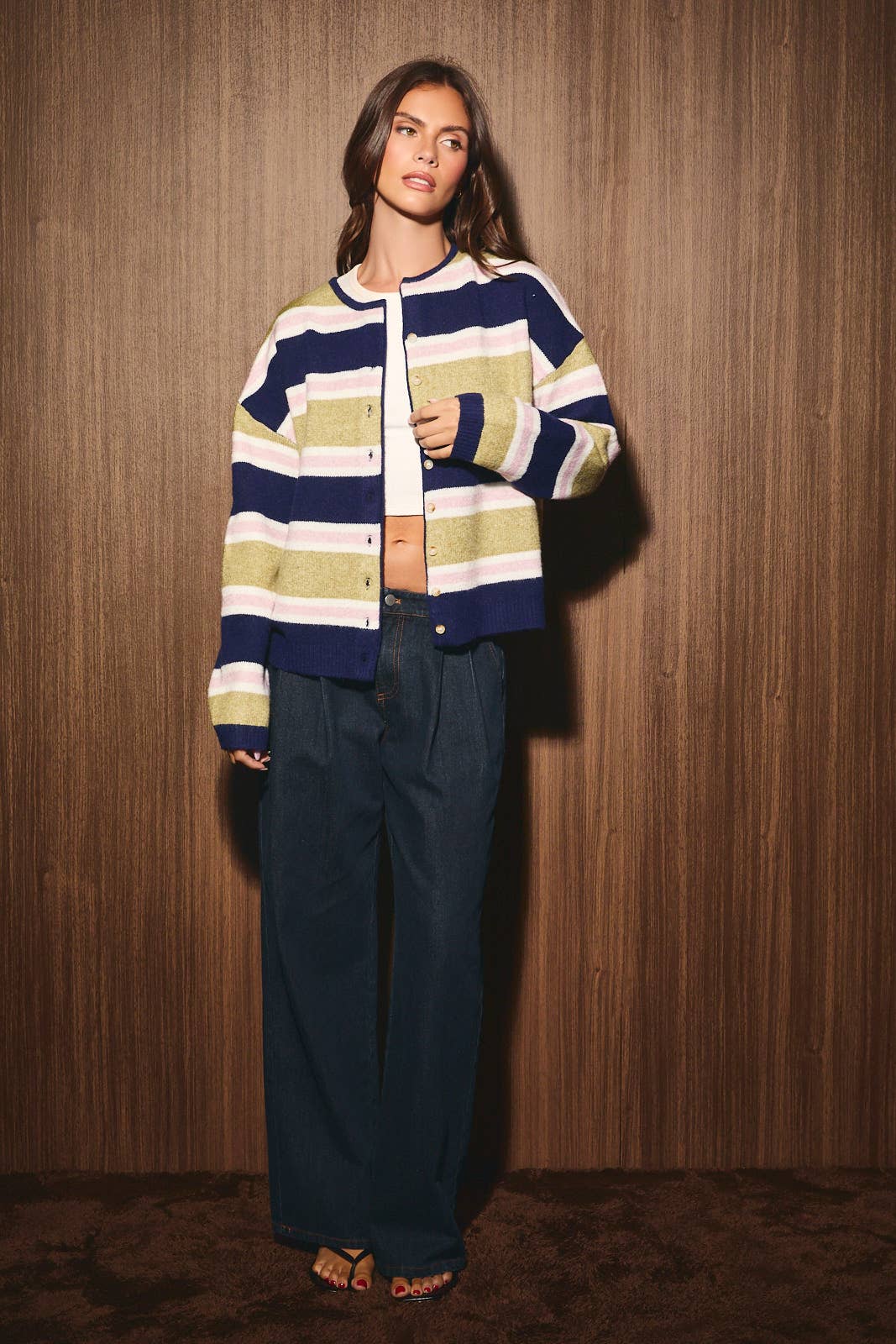 Crosby Striped Cardigan