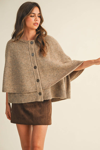 The Cape Cardigan in Taupe