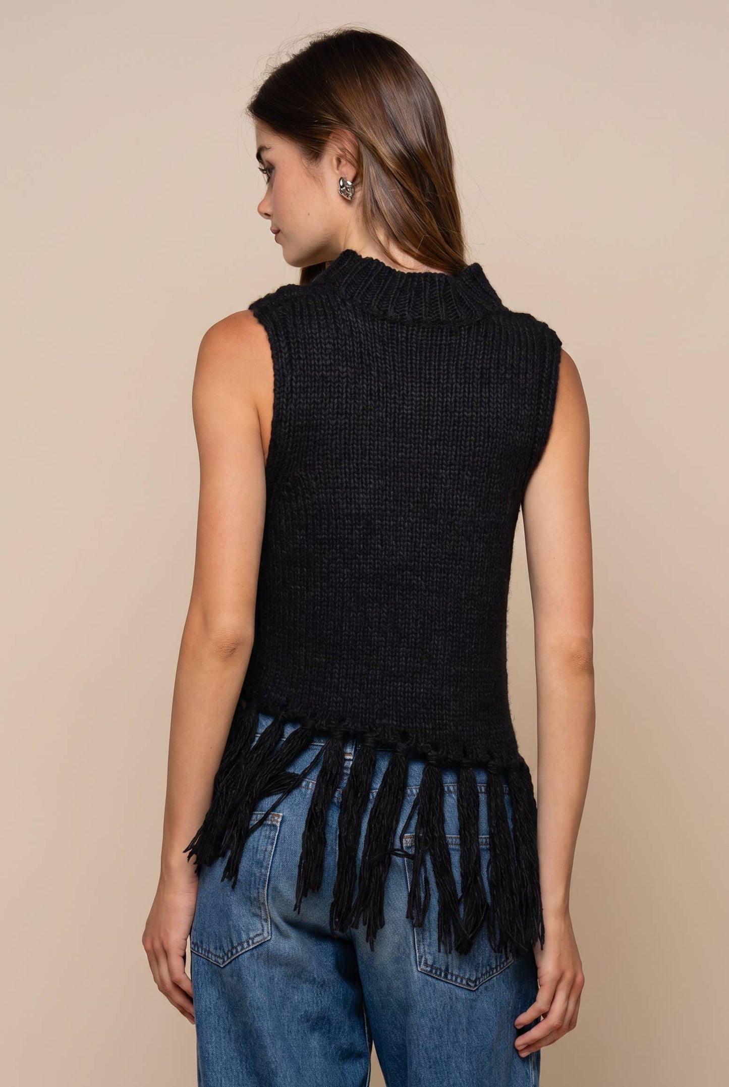 Bowery Fringe Sweater Top
