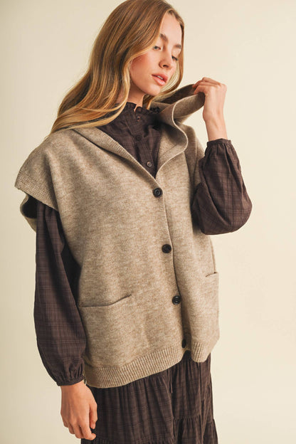 Lexington Hooded Knit Vest – Grain