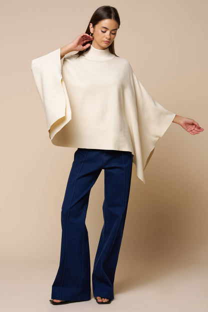 Arden Mock Neck Poncho