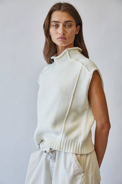 Perry Mock Neck Sweater Vest