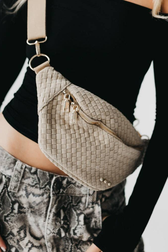 Oat Suede Bum Bag