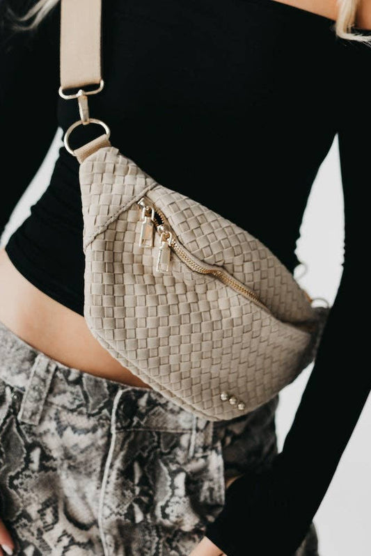 Oat Suede Bum Bag