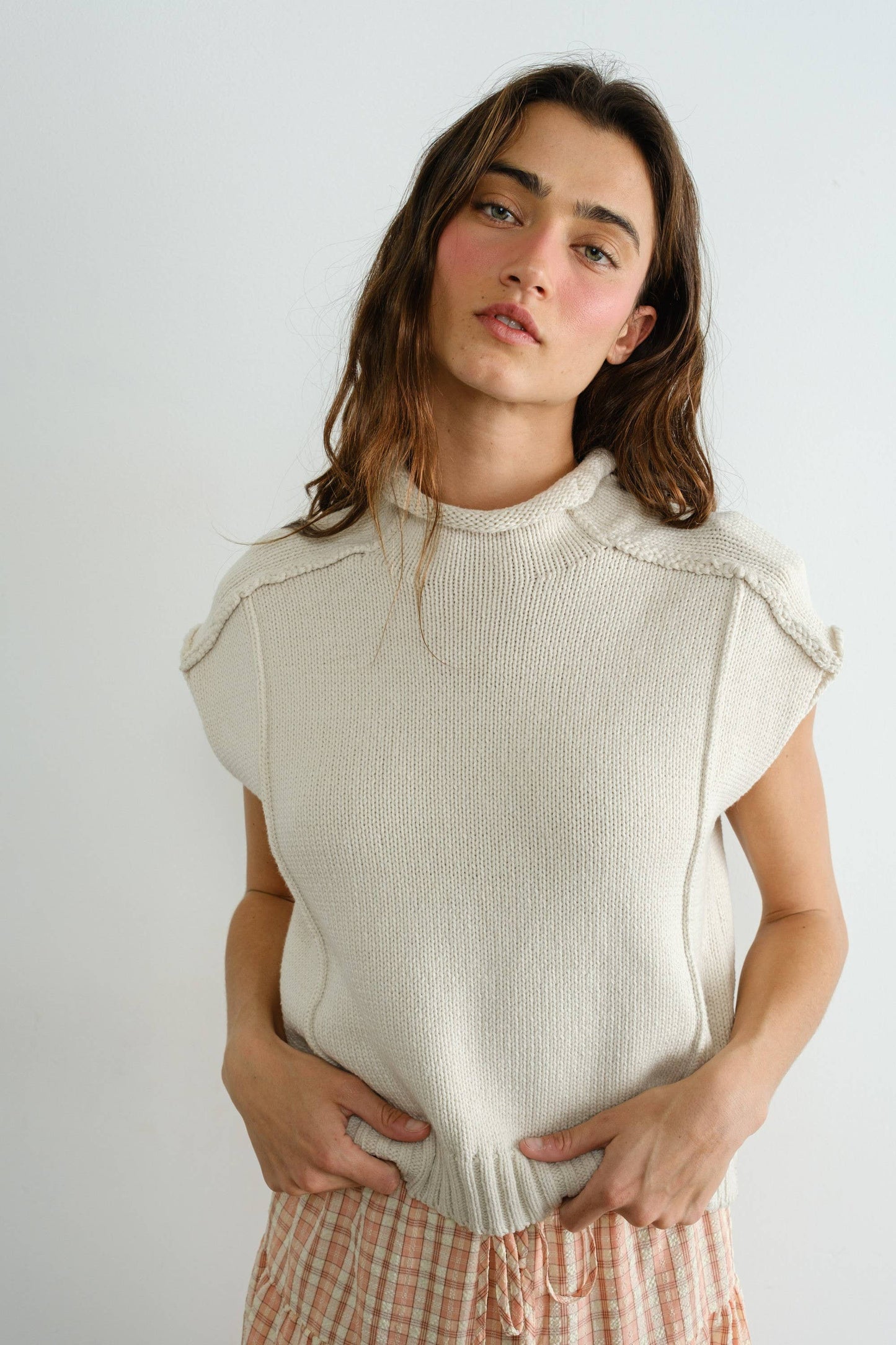 Perry Mock Neck Sweater Vest