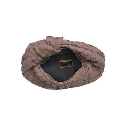 Mini Knot Bag: Brown Suede