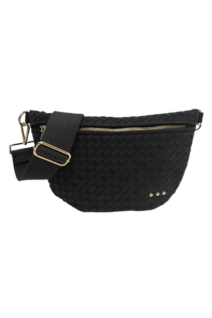 Westlyn Woven Bum Bag - Black