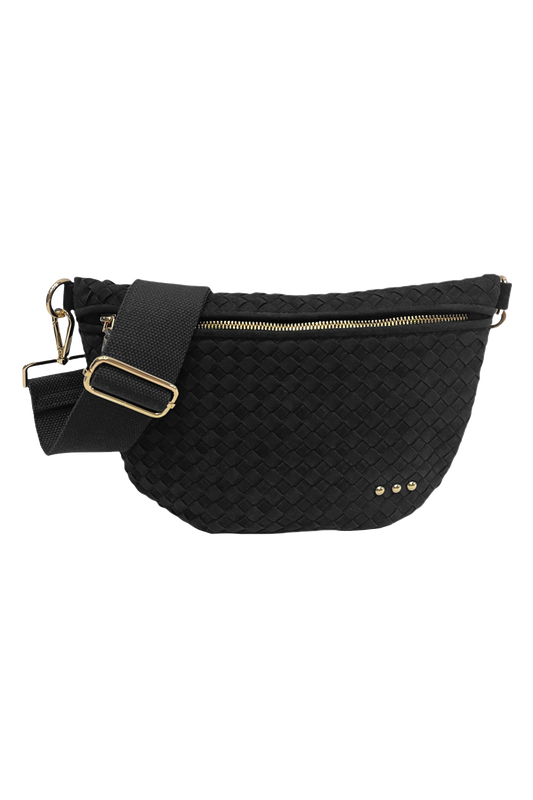 Westlyn Woven Bum Bag - Black