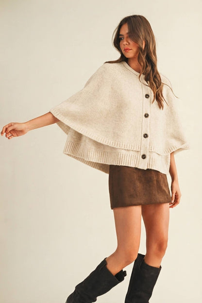 The Cape Cardigan in Cream