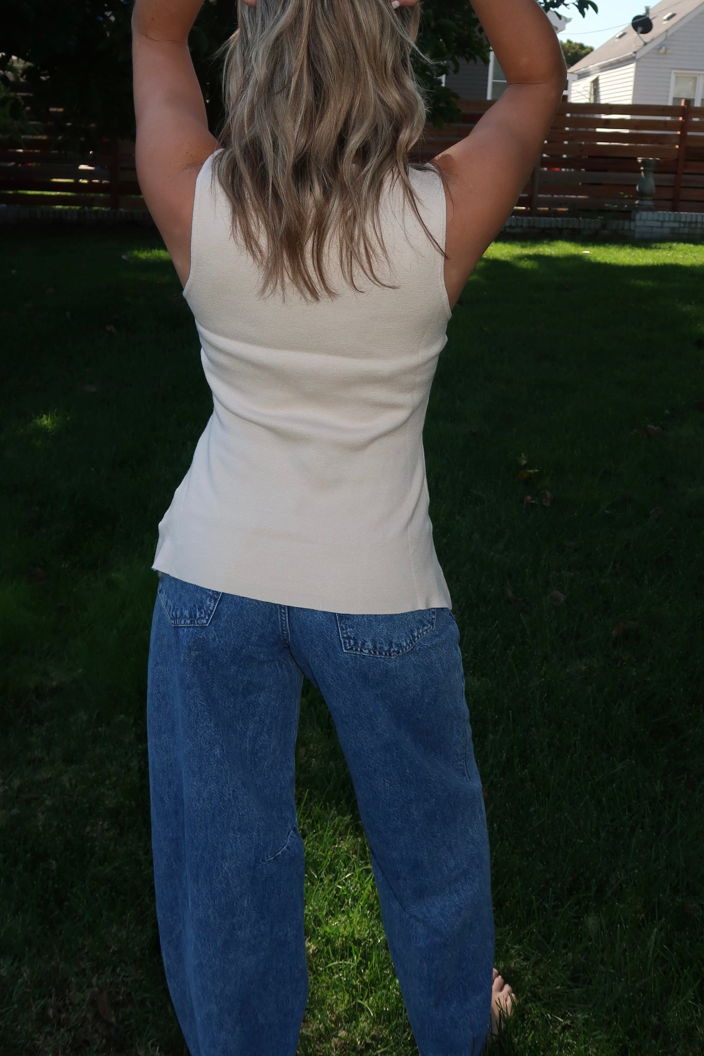 Scarlet Top in Tan