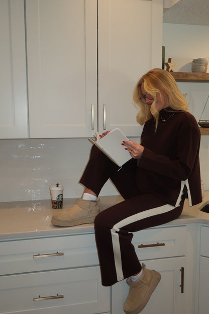 Sippin On Espresso Sweater & Pant Set