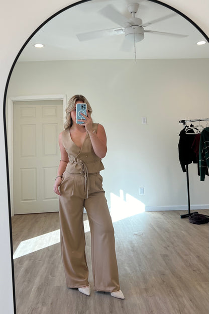 Timeless Taupe Set Pant