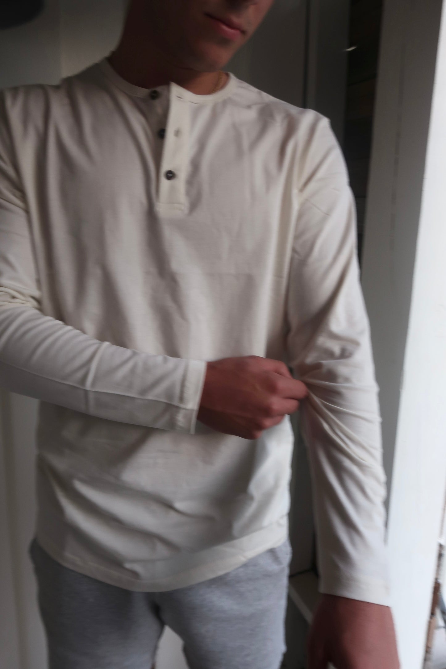 Everyday Henley In Off White