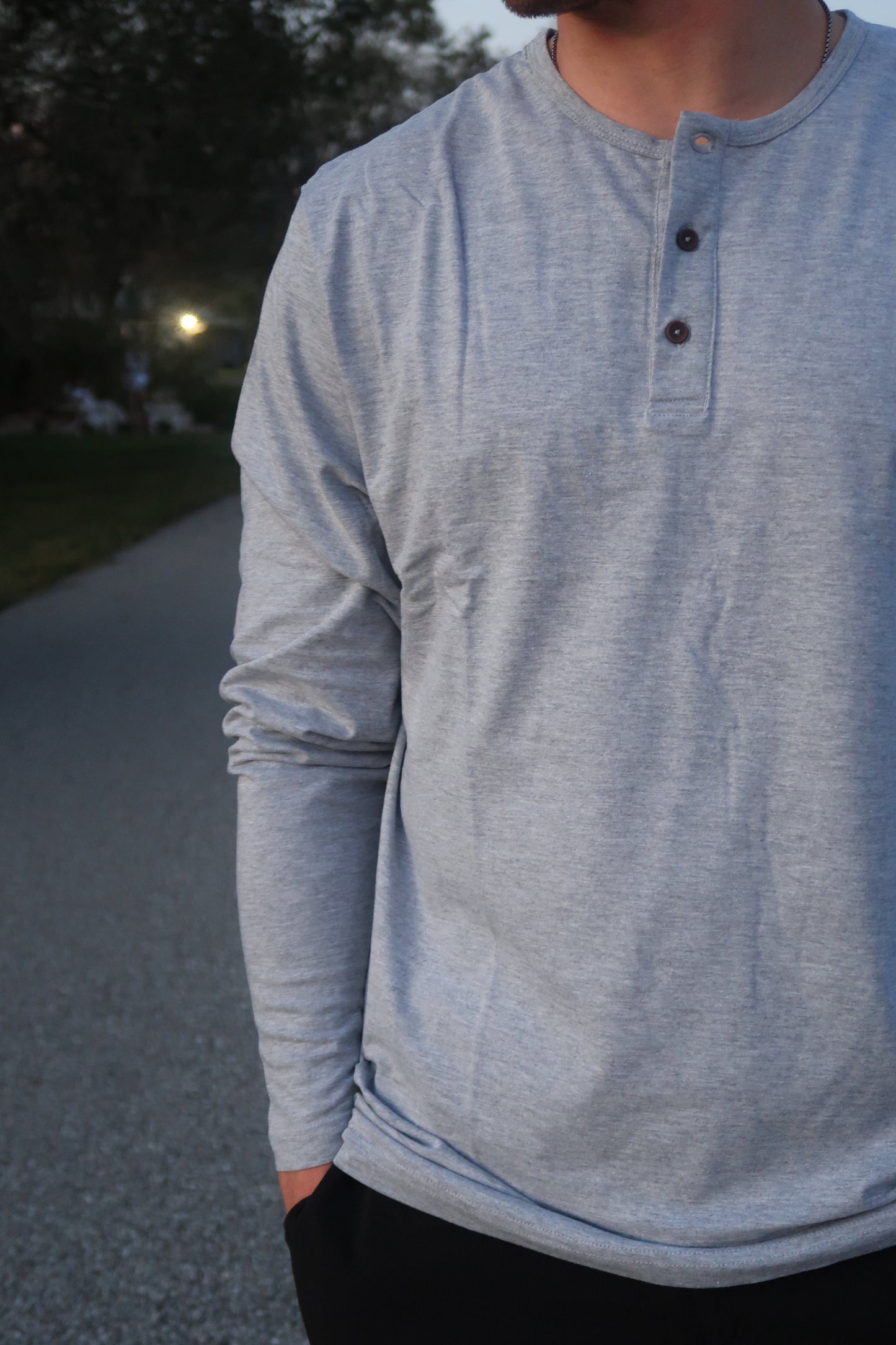 Everyday Henley In Grey